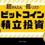 【超かんたん＆低リスク】ビットコイン積立投資～ドルコスト平均法～